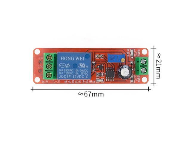 NE555 time delay relay dc 12v trigger timing adjustable time relay module In USA 