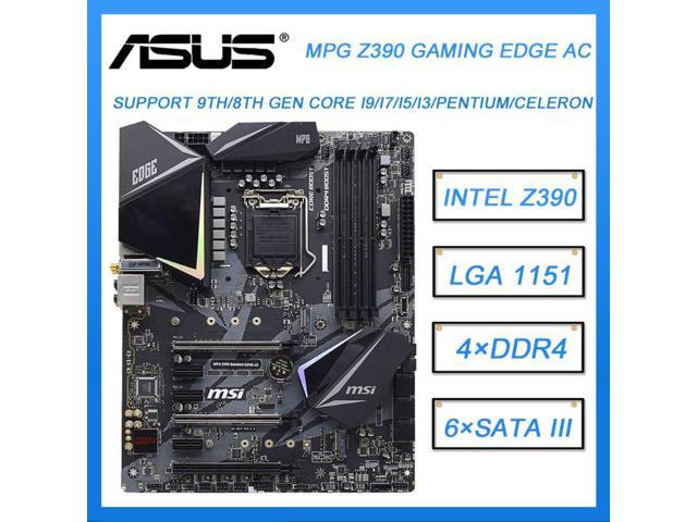 1151Motherboard MSI MPG Z390 GAMING EDGE AC Motherboard LGA 1151 DDR4 Intel Z390 128GB PCI-E 3.0 USB 3.1ATX For 8th gen i7 9700K