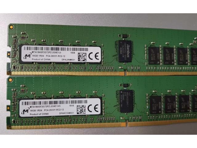 For CRUCIAL 16G 2RX8 PC4-2933Y REG server memory MTA18ASF2G72PDZ-2G9E1 ...