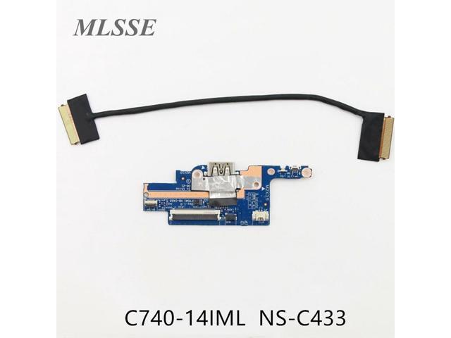 For Lenovo Yoga C740-14IML NS-C433 USB Power Button Board With Cable Full  Tested Fast Ship 