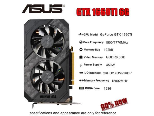 ASUS TUF GTX 1660 TI 6GB GAMING Video Cards GTX1660Ti GPU Graphic Card