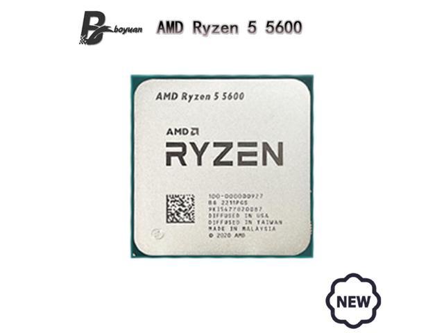  Computer Components Ryzen 5 5600 R5 5600 3.5 GHz Six-Core  Twelve-Thread CPU Processor 7NM 65W L3=32M 100-000000927 Socket AM4 NO Fan  Mature Technology : Electronics