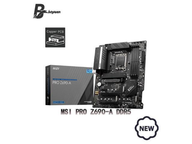 MSI PRO Z690 A DDR5 ATX Intel® Z690 USB 3.2 HDMI DisplayPort M.2 SATA ...
