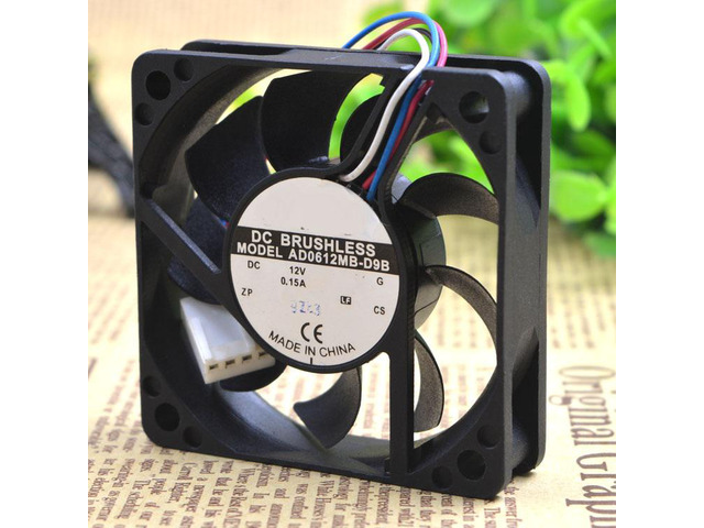 AD0612HB-G70 12V DC Cooling Fan – 60x60x10mm, 2-Wire, 0.15A For PC, Electronics & Ventilation