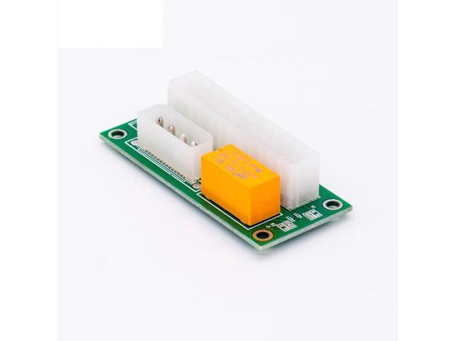 Ezqnirk 1pcs Adattatore Dual PSU ATX 24pin A SATA 4PIN Power Sync Sync Starter Scheda Di Estensione Add2psu Adatto Per Scheda Video,4Pin To 24Pin
