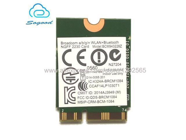 Boardcom 802.11a/b/g/n WLAN+Bluetooth 4.0 BCM943228Z 2.4G&5G NGFF/M.2 ...