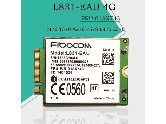 Fibocom L831-EAU 01AX743 4G LTE wireless Cat4 WWAN M.2 module for ...