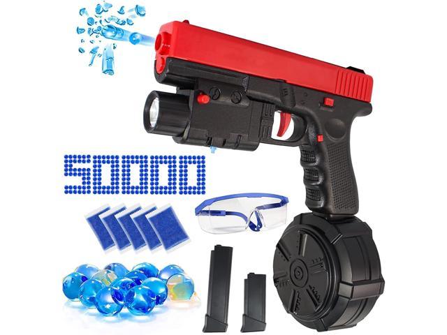 Splat Ball Blasters Electric 50000 Water Beads i-FSK Gel Ball Blaster Jm-x2 Splatter Ball Blaster Automatic for Adult Kid Splatterball Toy Gift for Outdoor Shooting Team Game Boys Girls Ages 12+,B 