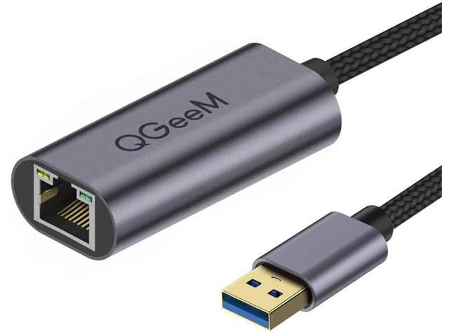 Referendum Winst Okkernoot QGeeM USB Ethernet Adapter USB 3.0 to 10 100 1000 Mbps Gigabit LAN Network  Adapter Mini RJ45 Internet Adapter Compatible with Nintendo Switch Laptop  PC MacBook Surface XPS Raspberry Pi 4b, and More - Newegg.com