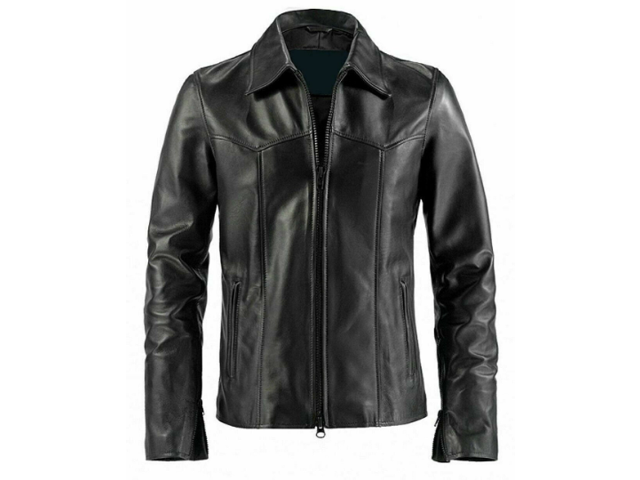 Custom Made Leather Jacket Noora Mens 100% Pure Leather Jacket Slim Fit