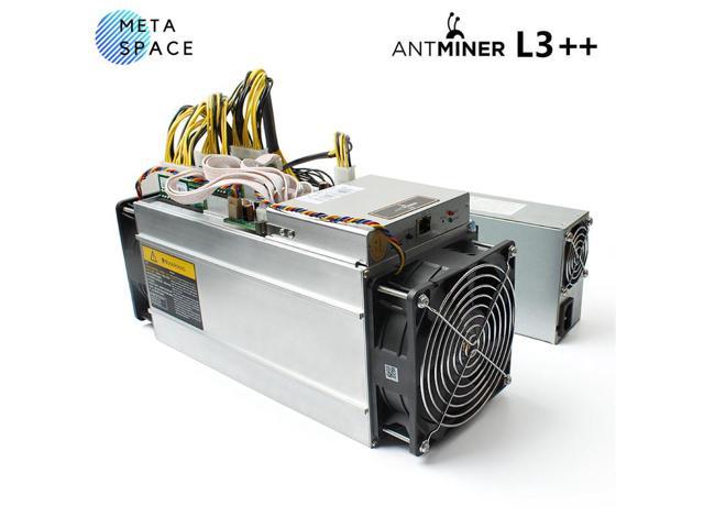 ANTMINER L3++( With power supply )Scrypt Litecoin Miner 580MH/s LTC Come  with Doge Coin Mining Machine ASIC Blockchain Miners Better Than ANTMINER  L3 L3+ S9 S9i 