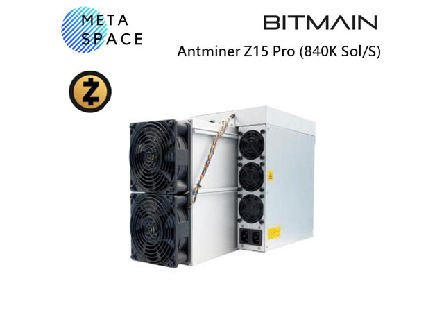 New Bitmain Antminer Z15 Pro ZEC ASIC Mining 840ksol s Hashrate 2560W 
