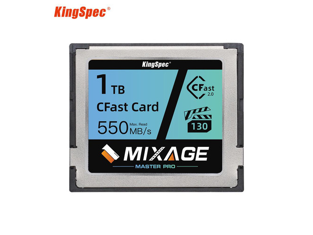 KingSpec Mixage CFast 2.0 Memory Card 512GB Media Storage Camera Card