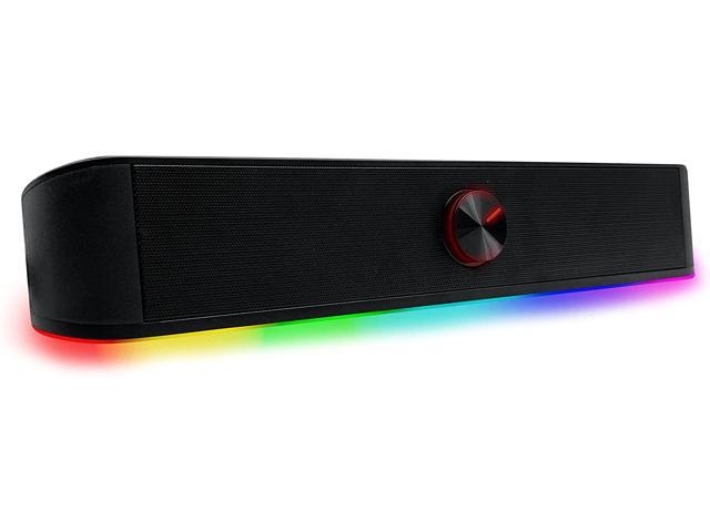 Nation Gaming - Computer Speakers for PC with RGB LED - Computer Sound Bar HiFi Stereo