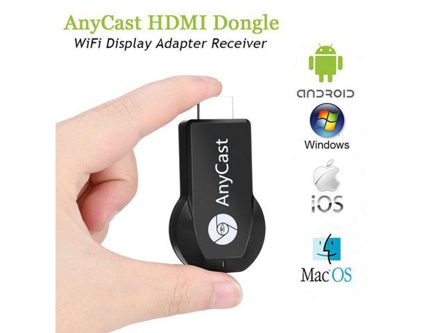 【2021】 Wireless HDMI Display Adapter 4K&1080P Receiver Dongle to TV/Projector Receiver Support iPhone /Android /Mac iOS Black 