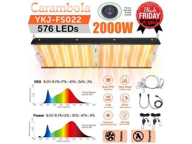 2000W LED Grow Light - Sunlike Full Spectrum Led Grow Lamp Plants Growing Lights for Hydroponic with Switch Growing Light Fixtures