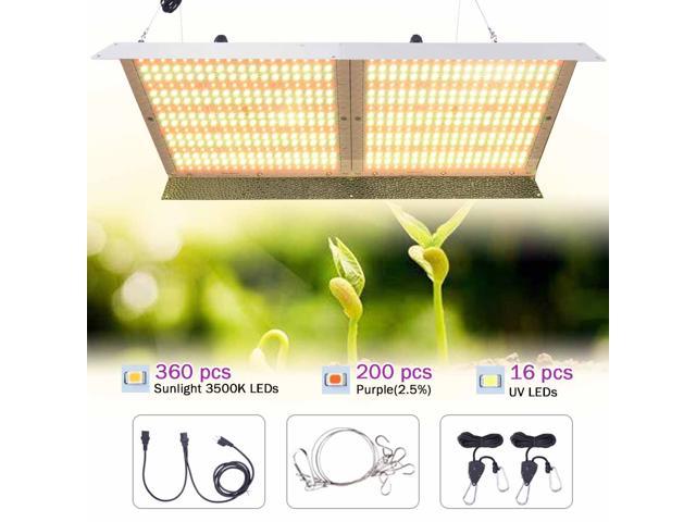 WhiteRose  LED Grow Light Panel White LED 3500K Full Spectrum 4x4 FT Coverage for Veg and Flower
