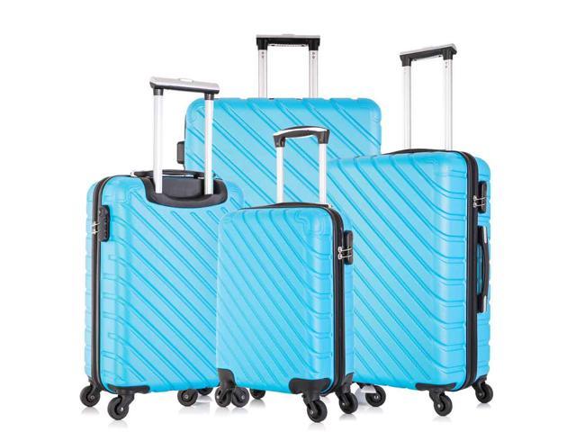 Apelila 4 Piece Hardshell Luggage Sets,Travel Suitcase,Carry On Luggage ...