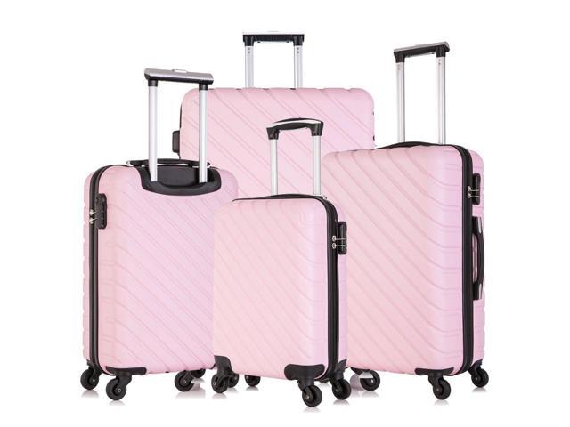 light pink carry on suitcase