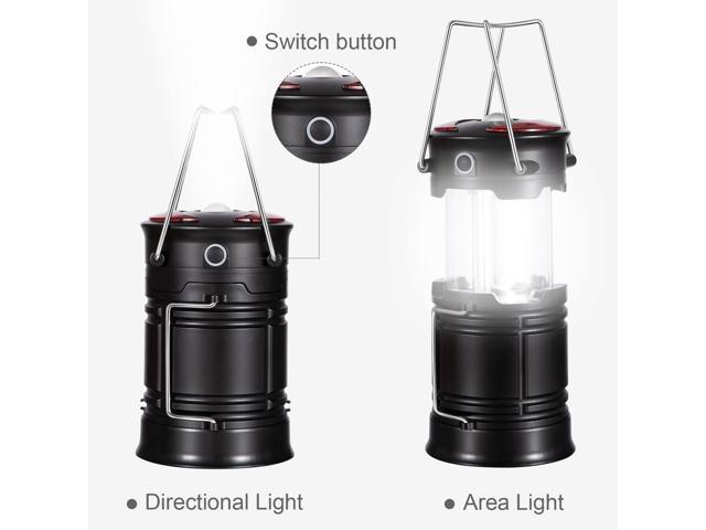 Portable LED Camping Lantern With Rechargeable Battery Or 3 AA Battery  Powered  Emergency Camp Light With Urgent Flashlights, USB Charging For  Phone 