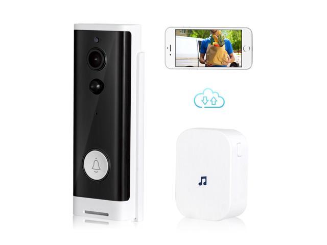 WiFi Video Doorbell Camera with Chime IP65 Waterproof PIR Motion Two-Way Audio 