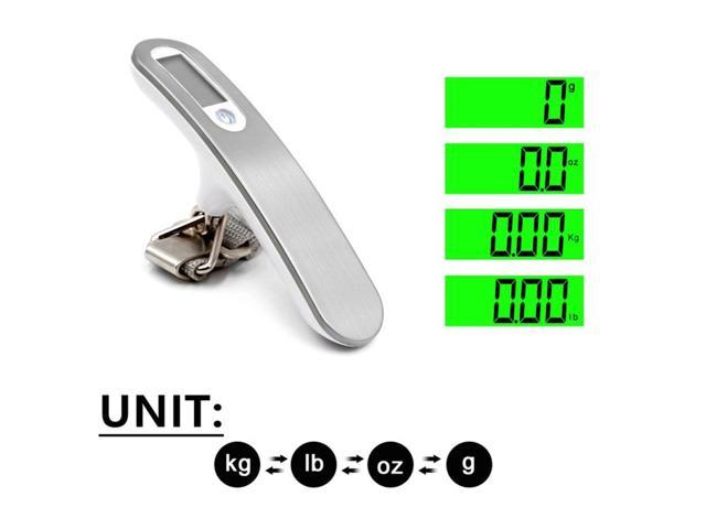 Weight 110lb / 50kg Portable Travel LCD Digital Hanging Luggage Scale  Electronic for sale online