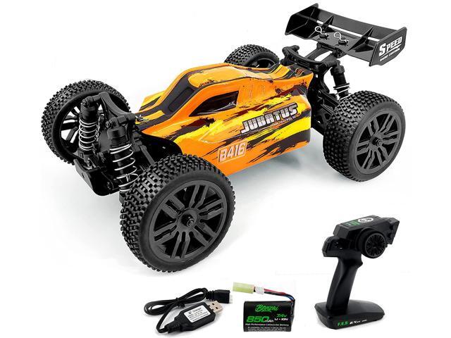 Bonzai RC Car 1/14 Scale Remote Control Cars 2.4G 4WD Off Road RC Buggy 40Km/h High Speed Racing Cars All Terrain RTR with 2 Batteries for Boys and Adults,Jabutus B416 Orange
