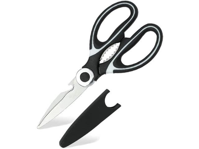 Latest Sharp Kitchen Scissors Heavy Duty Cooking Scissors Multi-Purpose Detachable Easy Cleaning Utility Sharp Scissors for Chicken Meat Fish Poultry Vegetables Nuts Household Necessity