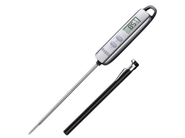 Habor Meat Thermometer, Instant Read Thermometer Digital Cooking Thermometer, Candy Thermometer with Super Long Probe for Kitchen BBQ Grill Smoker Meat Oil Milk Yogurt Temperature