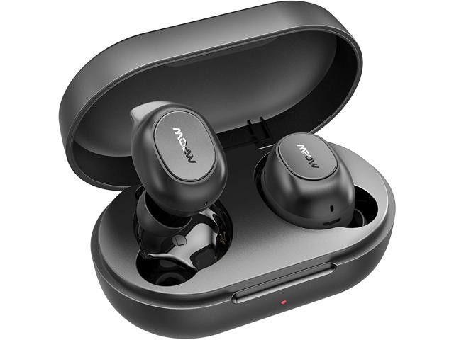 Mpow MDots Wireless Earbuds, Bluetooth Headphones in Ear w/Punchy Bass Sound, Precise Control Wireless Earphones, IPX6 Waterproof Bluetooth Earbuds, 20 Hrs Sport Earbuds w/Twin&Mono Mode/Mics, Black