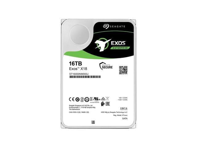 Seagate Exos 16TB Enterprise HDD X18 SATA 6Gb/s 512e/4Kn 