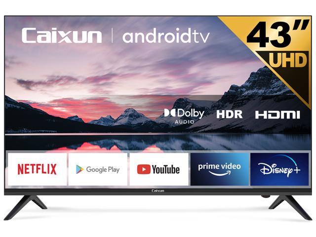 Caixun EC43S1UA, 43 inch 4K UHD HDR Smart Android TV with Google Assistant (Voice Control), Screen Share, HDMI, USB, Wi-Fi, Bluetooth