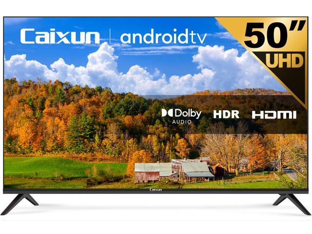 Caixun EC50S1UA 50 inch 4K UHD HDR Smart Android TV with Google Assistant, Chromecast Built-in, Screen Share, HDMI, USB