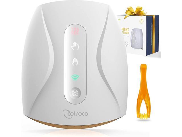 Electric Hand Massager with Heat, 3 Levels Cordless Accupressure Massager with Air Pressure Compress for Arthritis, Palm Massage, Finger Numbness Coldness Relief, Gifts for Parents and Women
