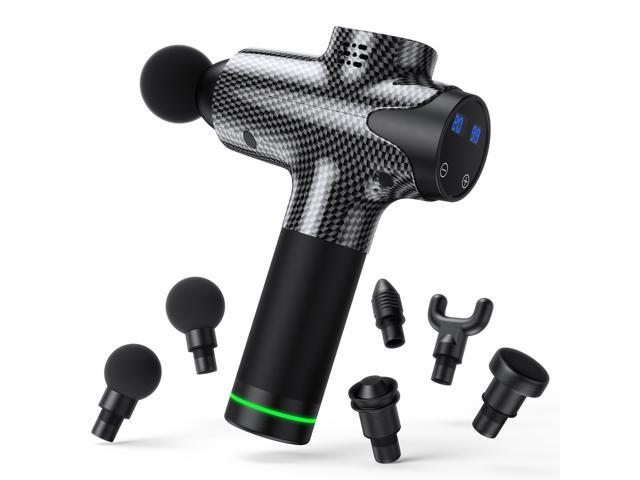 30 Speed 6 Head LCD Massage Gun Deep Tissue Muscle Percussion Massager Therapy 