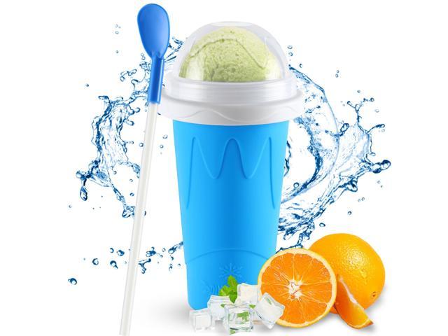 Magic Slushy Maker Squeeze Cup Slushy Maker Fast Cooling,DIY Homemade Smoothie Cups Freeze Drinks Cup Double Layer Summer Juice Ice Cream Cup for Children gift 