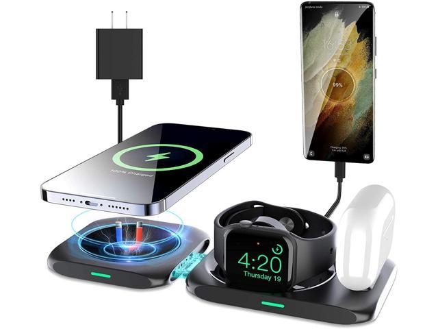 KKM Magnetic Wireless Charger 15W Fast Wireless Charging Pad for iPhone 12/12 mini/12 Pro/12 Pro Max/AirPods Pro/Magsafe Case Compatible with MagSafe Charger 