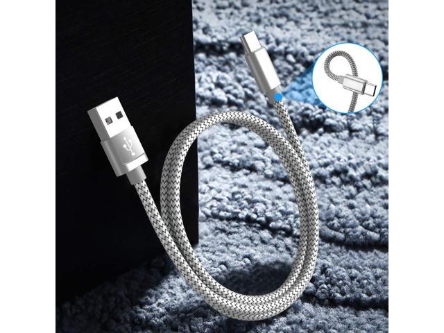 Basesailor USB Type C Charger Cable 6.6FT 2 Pack,Nylon Charging