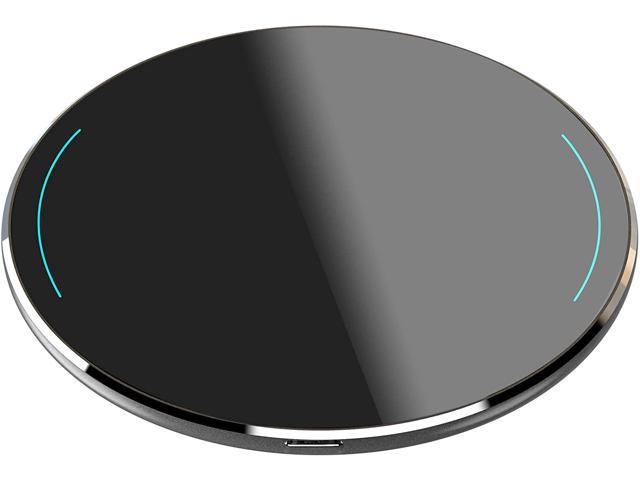 TOZO W1 Wireless Charger Ultra Thin Aviation Aluminum CNC Unibody Fast Charging Pad (NO AC Adapter), Space Gray