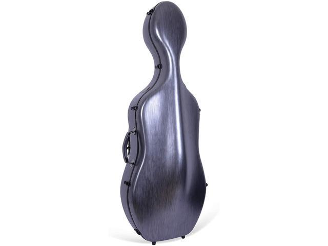 for 3/4 Size Cello with backpack and wheels in Champagne Crossrock Poly Carbon Composite Cello Case CRF1000CETCHHT 