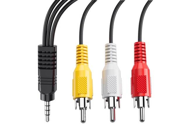 Vszerda Av Cable, 3.5mm to RCA AV Output Cable for TV, Smartphones,MP3 ...