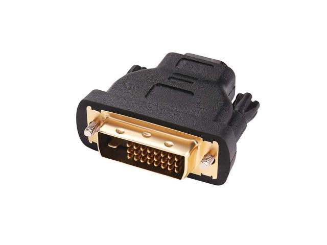 BUCIER DVI to HDMI Adapter DVI Male to HDMI Female Bi-Directional DVI-D ...