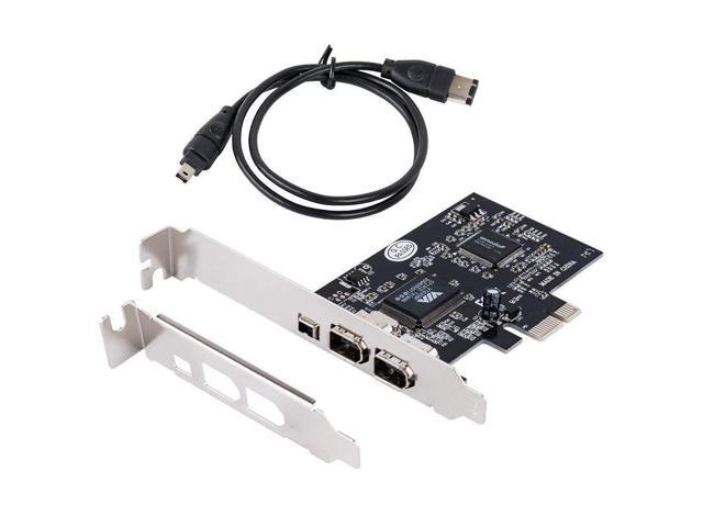 Carte PCI vers 3 ports FireWire 400 externes + 1 interne - Carte contrôleur