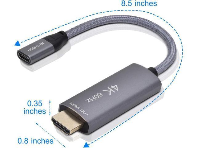  Elebase HDMI Male to USB-C Female Cable Adapter with