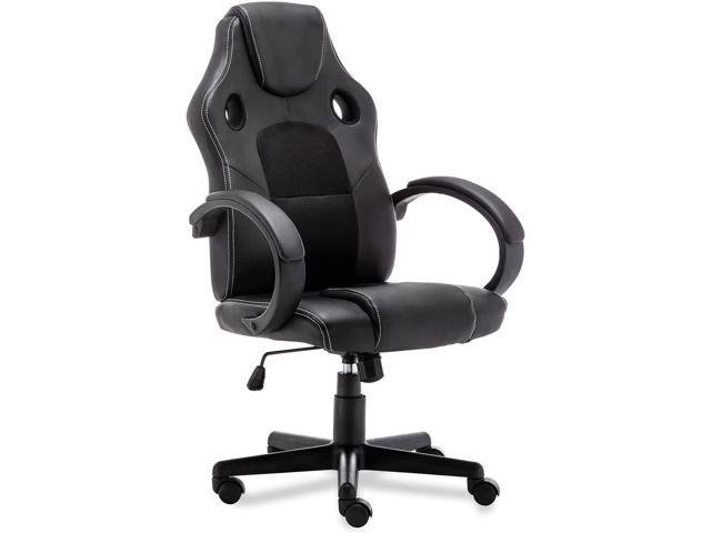 High Back Race Car Style Bucket Seat Office Desk Chair Gaming Chair Black New 