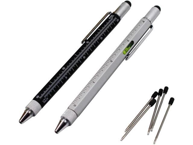 7-in-1 Multifunction Ballpoint Pen Chrome Trim UK Seller Various Colours 