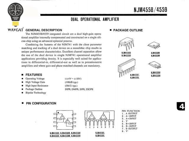persamaan ic 4558d persamaan ic 4558d