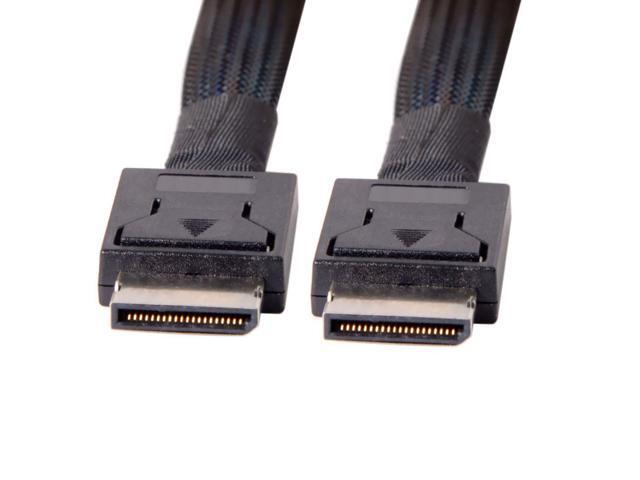 Cable OCuLink PCIe 8x SFF-8611 - 50 Cm, Conexión Activa Para Unidades SSD, Hasta 16 Gbps De Transferencia