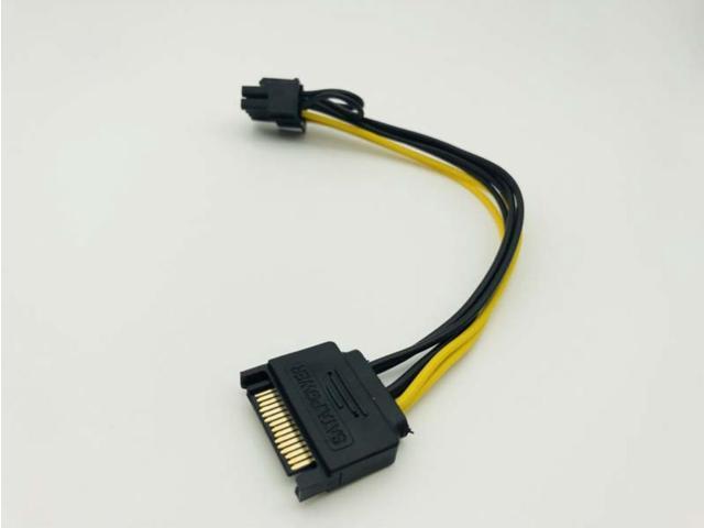 5pcs 15pin Sata Male To 8pin62 Pci E Power Supply Cable 20cm Sata Cable 15 Pin To 8 Pin Cable 3611