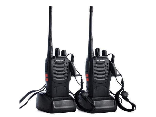 2pcs/lot BAOFENG BF-888S Walkie talkie UHF Two way Radio Baofeng 888s UHF 400-470MHz 16CH Transceiver with Earpiece Wholesalse